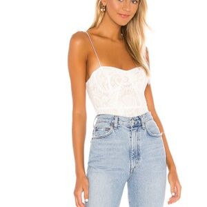 BRAND NEW WITH TAGS Superdown Stasia Lace Bodysuit - L